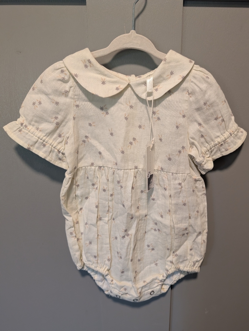 NWT Cream Floral Romper